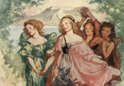 是非、あなたが行くようにそれをトリップ、光の素晴らしいつま先で 作： Robert Anning Bell